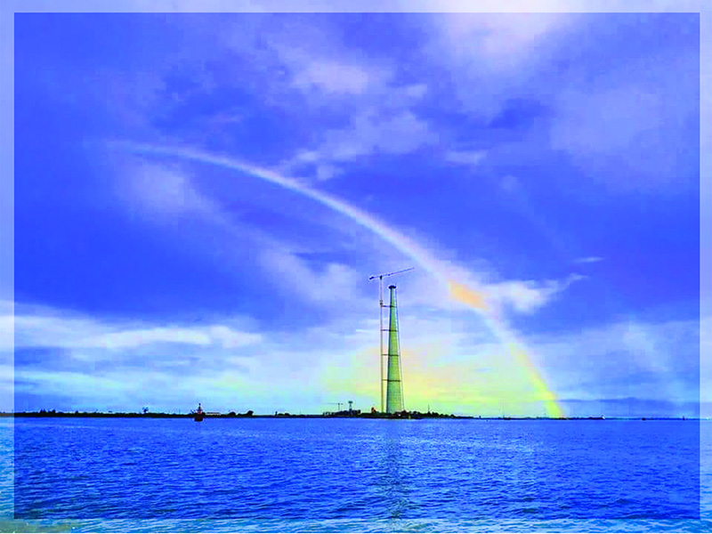 Thi công trụ cáp treo Cát Hải - Phù Long